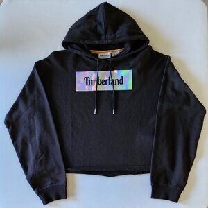 Timberland Cropped Drawstring Hoodie Women's M NWT